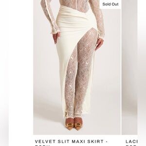 BBX Brand Velvet Maxi Skirt, Rose Pink, XL